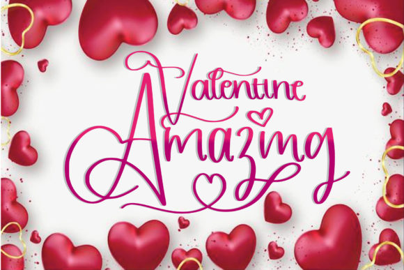 Amazing Valentine: A Handwritten Font for Crafters and Designers