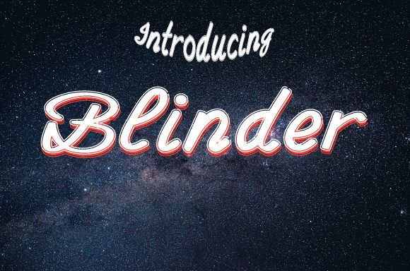 Blinder: The Perfect Handwritten Font for Crafters and Designers