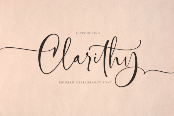 Clarithy: A Premium Script Font for Marketing and Branding