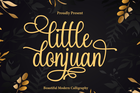 Discover Little Donjuan: A Graceful Cursive Handwritten Font