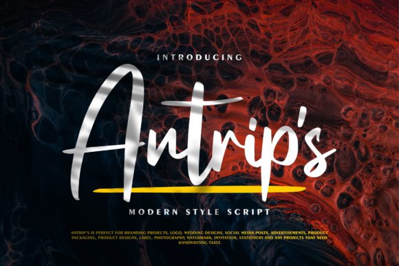 Discover the Charm of Antrip s: A Versatile Handwritten Font
