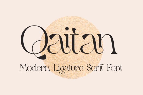 Discover the Elegance of Qaitan: A Stylish Serif Font