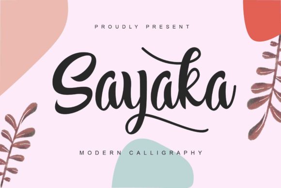 Enhance Your Brand with Sayaka: An Elegant Handwriting Font