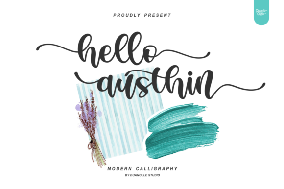 Hello Austhin: A Unique Script Handwritten Font