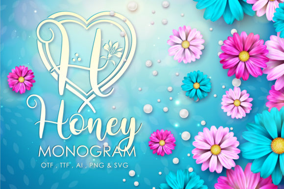 Honey Monogram: A Romantic Decorative Font for Business