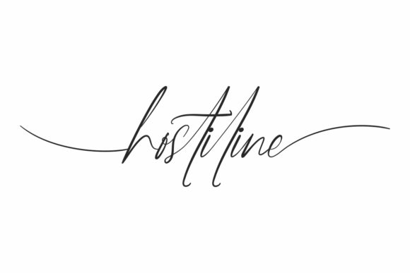 Hostiline: A Charming Script Handwritten Font for Crafters