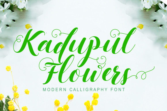 Kadupul Flowers Font for Elegant Web Design Projects