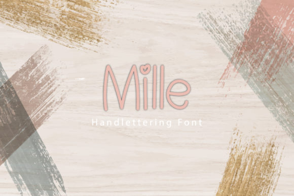 Mille: A Sweet Handwritten Font for Crafters and Product Design