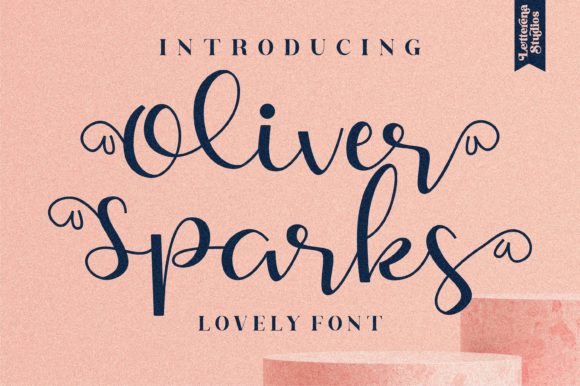 Oliver Sparks: A Handwritten Font for Romantic Designs