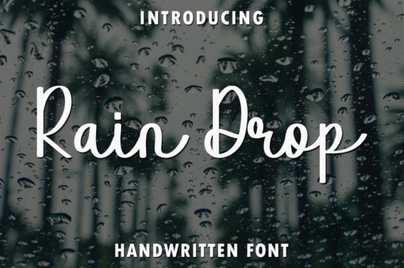 Rain Drop: A Delicate and Elegant Handwritten Font