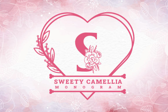 Sweety Camellia Monogram: A Decorative Font for Elegant Campaigns