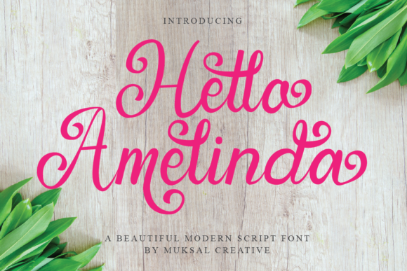 Transform Your Brand with Hello Amelinda Font