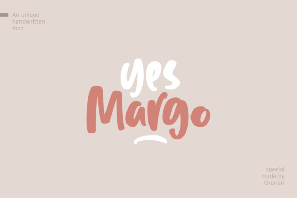 Yes Margo: A Bold and Friendly Handwritten Font for Creative Projects